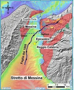 Scoperta nei fondali marini dello Stretto di Messina  la faglia che provoc&ograve; il terremoto del 1908