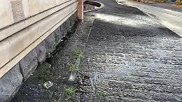 Catania, fontana del tondo Gioeni: perdita d'acqua
