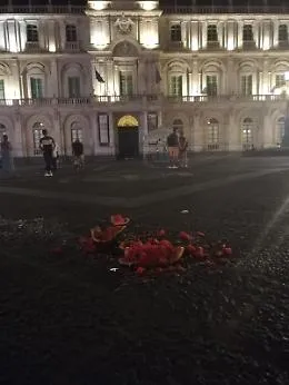 Catania "Ca nocca". Piazza Universit&agrave;