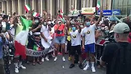 Olimpiadi, festa per il rientro del karate d'oro Luigi Bus&agrave;