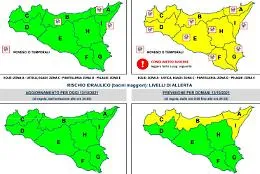 Allerta gialla in Sicilia: attesi vento e grandine