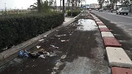Catania: lungomare, tombini ancora otturati