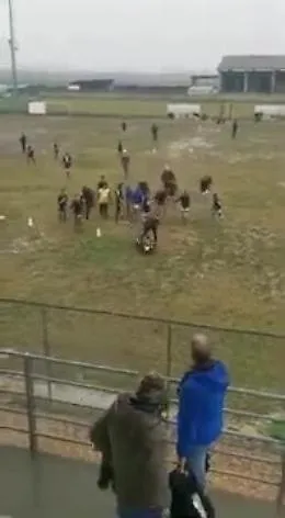 Baby calciatori 12enni picchiano dirigente a terra: il video &egrave; virale