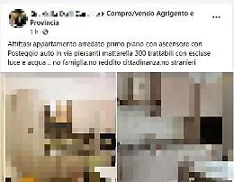 &laquo;Non si affitta la casa agli stranieri&raquo;, ad Agrigento &egrave; polemica su un'inserzione razzista