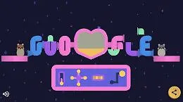 Il doodle di Google dedicato a San Valentino: c'&egrave; un gioco interattivo