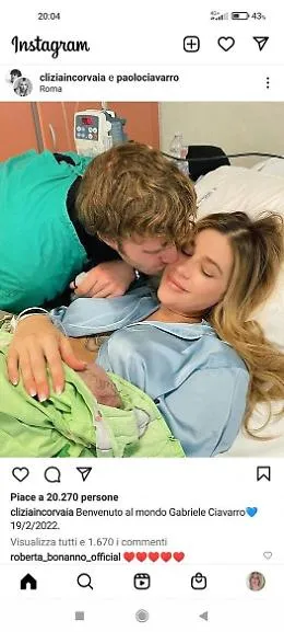 Clizia Incorvaia &egrave; mamma per la seconda volta: &egrave; nato Gabriele Ciavarro