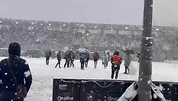 Avellino Catania rinviata: Partenio "sepolto" dalla neve