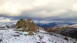 Montalbano Elicona (Me): l&rsquo;Argimusco sotto la neve