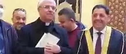 L'arcivescovo Luigi Renna in visita alla moschea di Catania