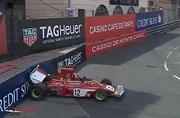 Montecarlo, Leclerc testa coda (e botta) con la Ferrari di Niki Lauda