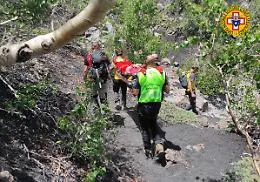 Etna, escursionista si infortuna in zona Rifugio Citelli: intervento del soccorso alpino e speleologico siciliano