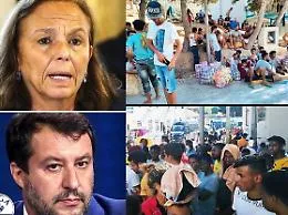 Lampedusa, Salvini su migranti trasferiti: &laquo;Lamorgese li nasconde ai giornalisti prima del mio arrivo&raquo;