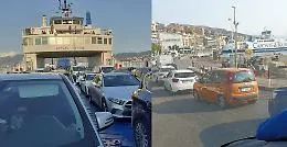 Ai traghetti file ma non troppo ma su strade e autostrade &egrave; bollino rosso