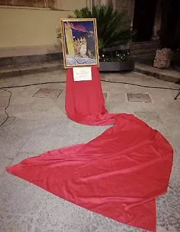 Unica litofotografia di un originale dipinto su S. Agata donata al Consiglio Comunale