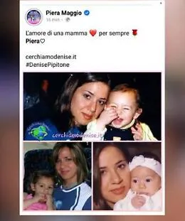 Denise, la madre Piera per i 18 anni dalla scomparsa: &laquo;Chiedo di postare sui social due hashtag&raquo;