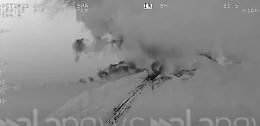 Lo Stromboli si "calma", il cratere visto dall'ATR della Gdf