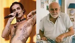 Maneskin, Damiano saluta il nonno sui social: &laquo;Mi hai fatto ridere, ma oggi mi fai piangere&raquo;