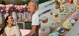 Gianluca Vacchi non bada a spese per i 2 anni della figlia: animatori in costume e fuochi d'artificio