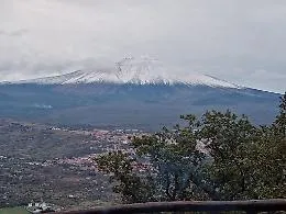 L'Etna comincia ad imbiancarsi e diventa protagonista sul web