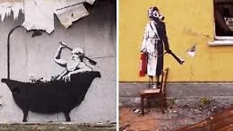 Banksy rivendica 7 opere in Ucraina: il video pubblicato dall'artista