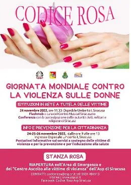 Siracusa, Giornata mondiale contro la violenza sulle donne: riaprono la &ldquo;stanza rosa&rdquo; e il &ldquo;centro ascolto&rdquo;