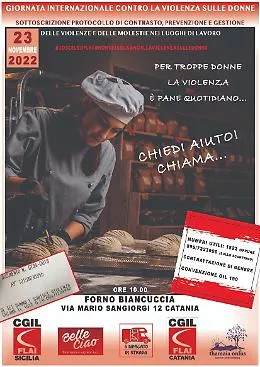 A Catania il numero del centro antiviolenza 1522 scritto sullo scontrino del pane