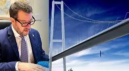 Ponte sullo Stretto, Salvini-"Babbo Natale" promette: &laquo;Prima pietra entro due anni&raquo;