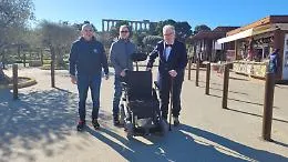 Regalata una nuova carrozzina elettrica al Parco Archeologico di Agrigento