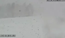 Etna, la neve ricopre Piano Provenzana