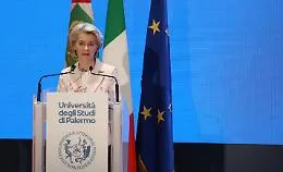 Von der Leyen a Palermo: &laquo;Sicilia al centro dell'Europa&raquo;. E cita Goethe: &laquo;&Egrave; la chiave di tutto&raquo;