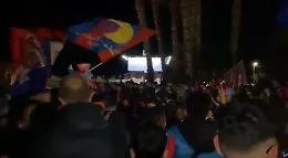 Catania in serie C, il taglio della rete del Tomaselli