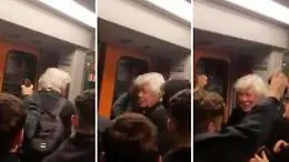 &laquo;Zazzaroni canta con noi&raquo;: i tifosi della Roma intercettano il sosia del giornalista nella metro di Leverkusen