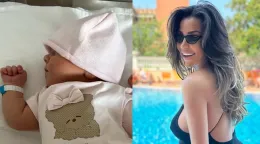 L'ex showgirl catanese Rosaria Cannav&ograve; mamma per la prima volta: &egrave; nata Atena