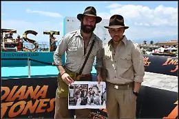 FilmFest, i fan di Indiana Jones in giro a Taormina vestiti come il loro idolo