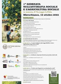 Antimafia e l'agricoltura sociale: una giornata dedicata a Giuseppe Letizia 