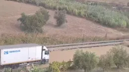 Allagata per il maltempo la statale 189 a Vicari: traffico verso Agrigento bloccato (Video)