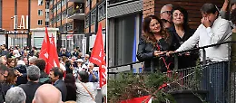 Ordigno davanti a casa di Sigfrido Ranucci, la Rai e i giornalisti in piazza e lui si commuove