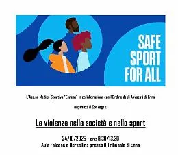 Un convegno a Enna su "Violenza nella societ&agrave; e nello sport"