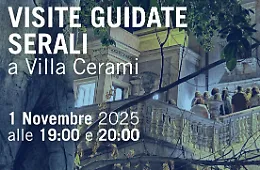 Villa Cerami di sera: visite guidate tra giardini, volte e saloni storici