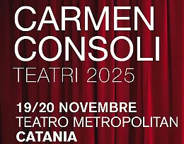  Il nuovo tour teatrale di Carmen Consoli, appuntamento a Catania il 19 e 20 novembre 