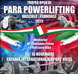 A Catania il Trofeo Nazionale &ldquo;Open&rdquo; di Para Powerlifting: sport e memoria in campo