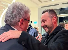 Due ex del Palermo s'abbracciano: Perinetti e De Zerbi, incontro a Milano