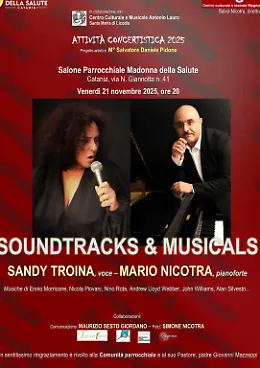 Soundtracks & Musicals: cinema e musical in duo con Sandy Troina e Mario Nicotra