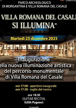 Piazza Armerina, la Villa Romana del Casale si veste di luce
