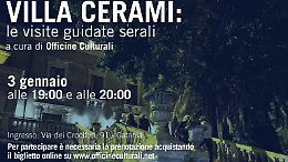 Notte a Villa Cerami: visite guidate tra saloni, volte e giardini