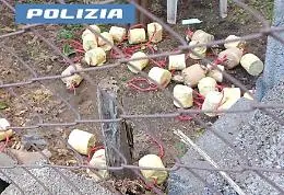 Polvere nera, bombe carta e miccie in un garage trasformato in un laboratorio di esplosivi: un arresto