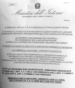 Ispica, girano falsi volantini del ministero dell'Interno