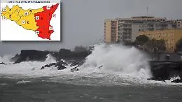 Maltempo, ancora un'allerta rossa per la Sicilia orientale: l'avviso della Protezione civile