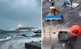 Mareggiate violente in Sicilia e nel porto di Catania affonda un peschereccio