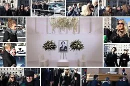 Musica, rose bianche e applausi per l'ultimo saluto a Valentino 